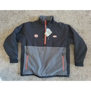 Drake Auburn Black Refuge HS Hard Shell 1/4 Zip Pullover Coat Jacket Men Size XL